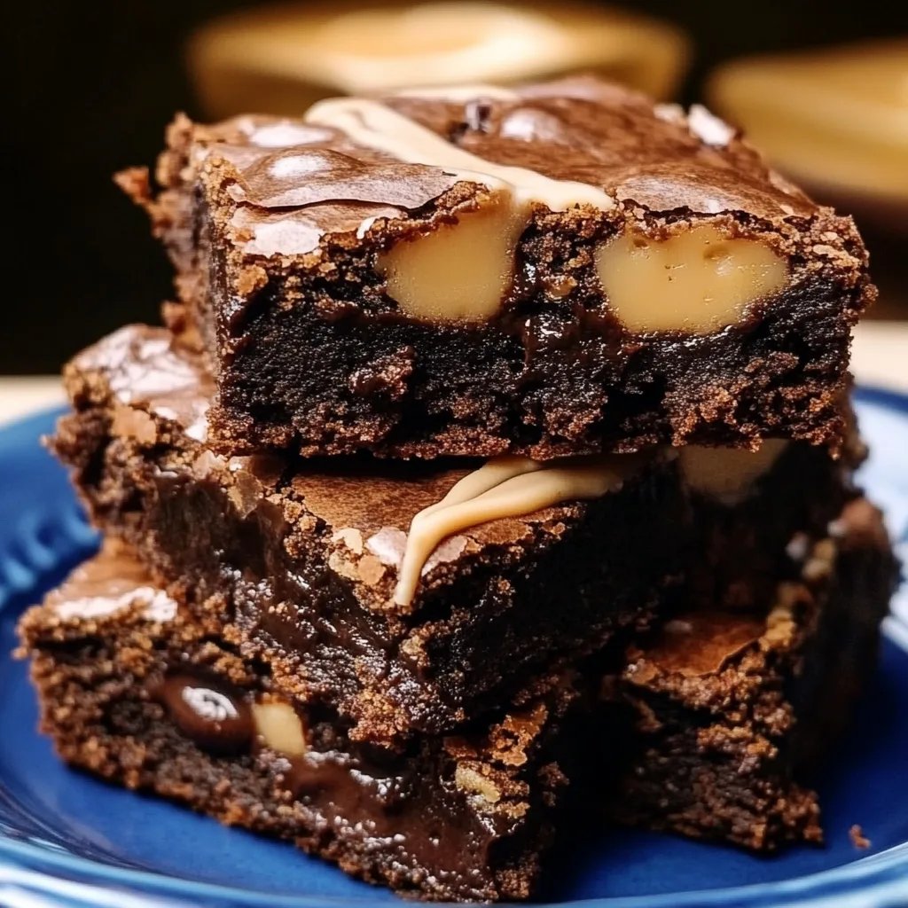 Erdnussbutter-Brownies