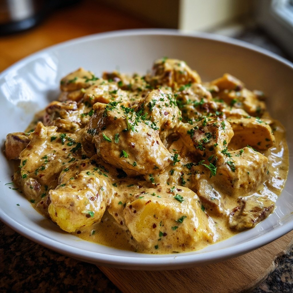 Hausmannskost Cremiges Hähnchen mit Kartoffelpüree
