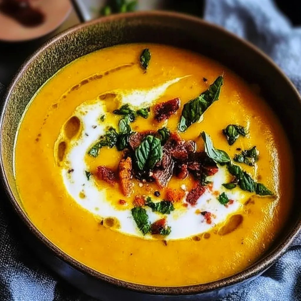 Kürbissuppe mit Kokosmilch