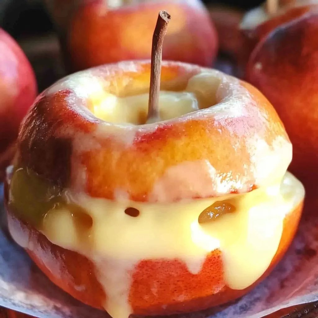 Deutsche Bratäpfel mit Zimt und Nüssen