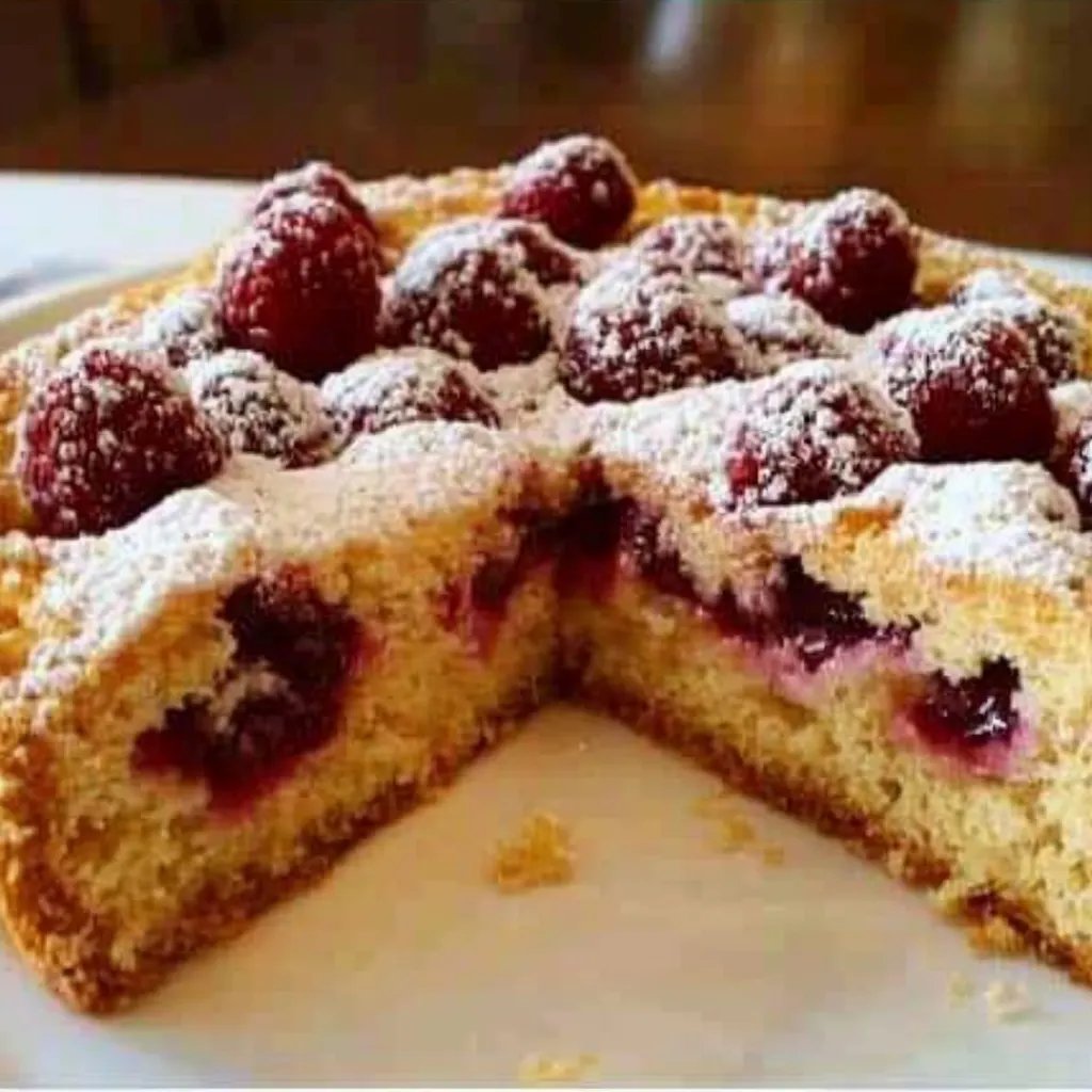 Blitz Kirschkuchen mit Vanillepudding, schmilzt im Mund!