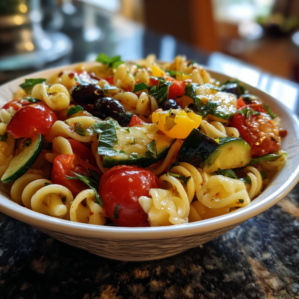 Mediterraner Nudelsalat Gesund