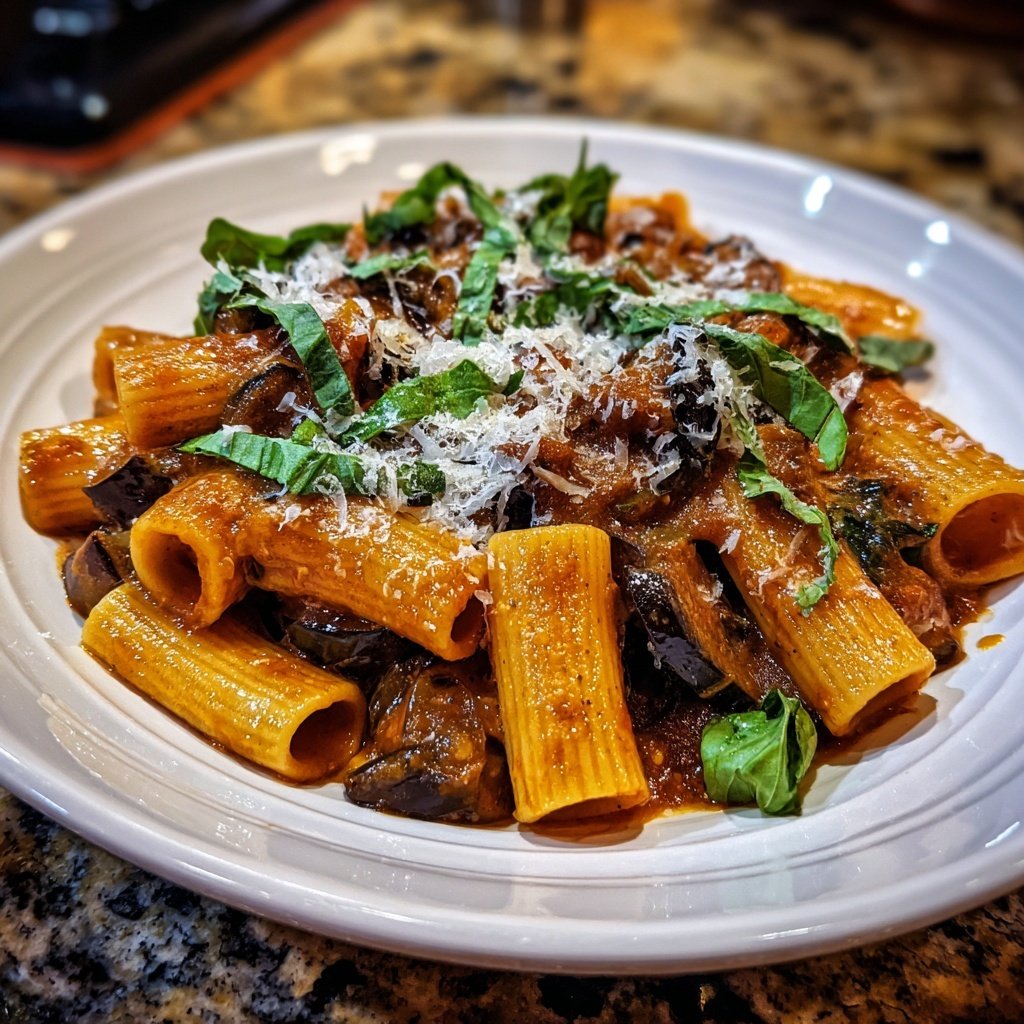 Internationale Küche Italienische Pasta alla Norma