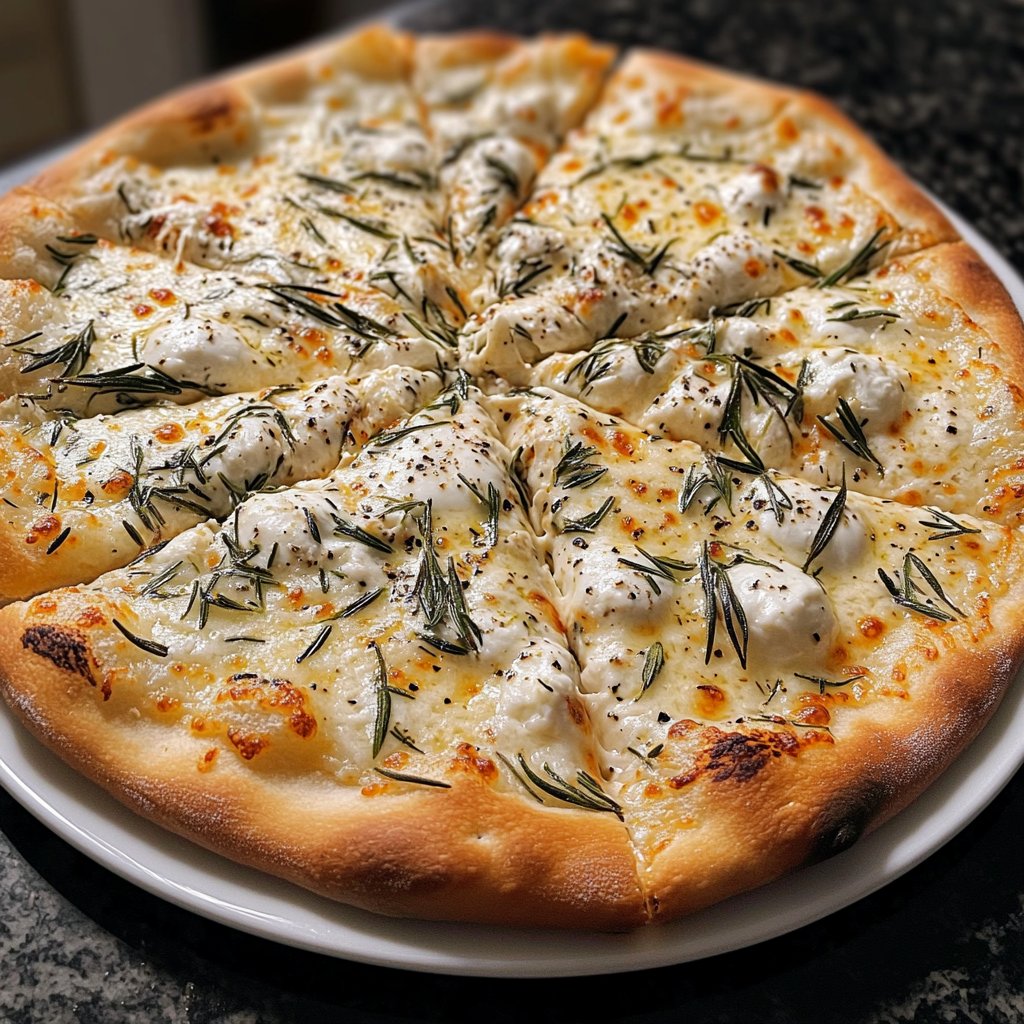 Pizza Bianca mit Rosmarin