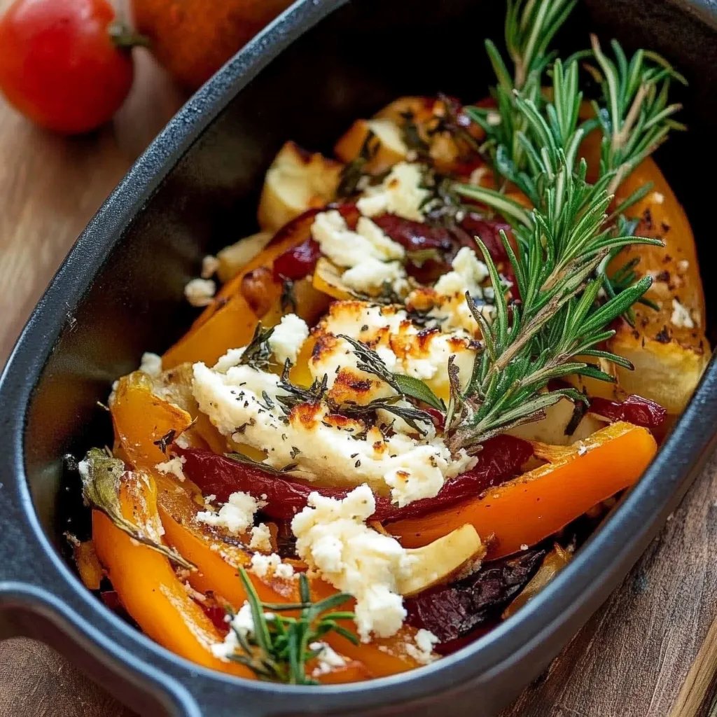 Ofenkürbis mit Feta