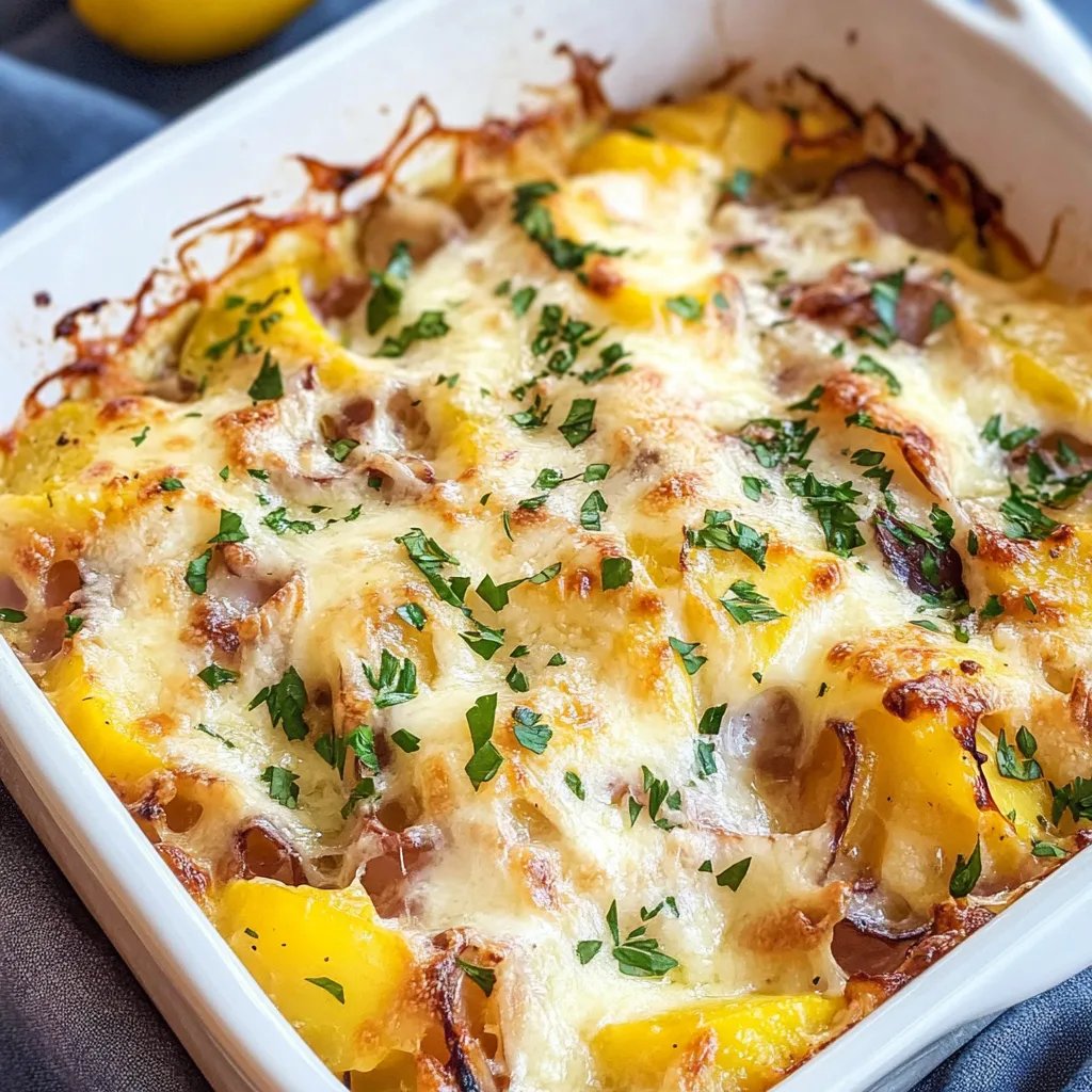 Kartoffel-Schinken-Gratin