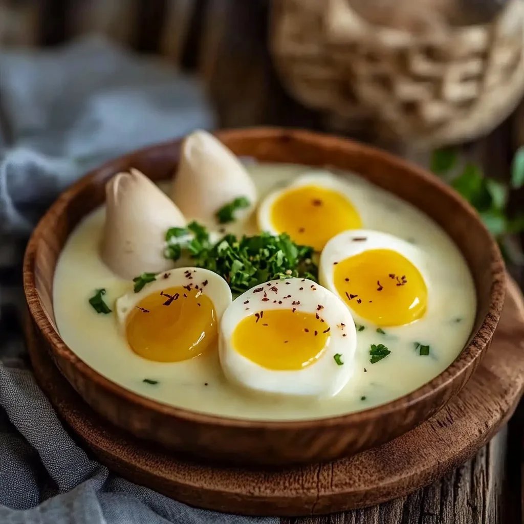 Senfeier ▷ Eier in Senfsoße