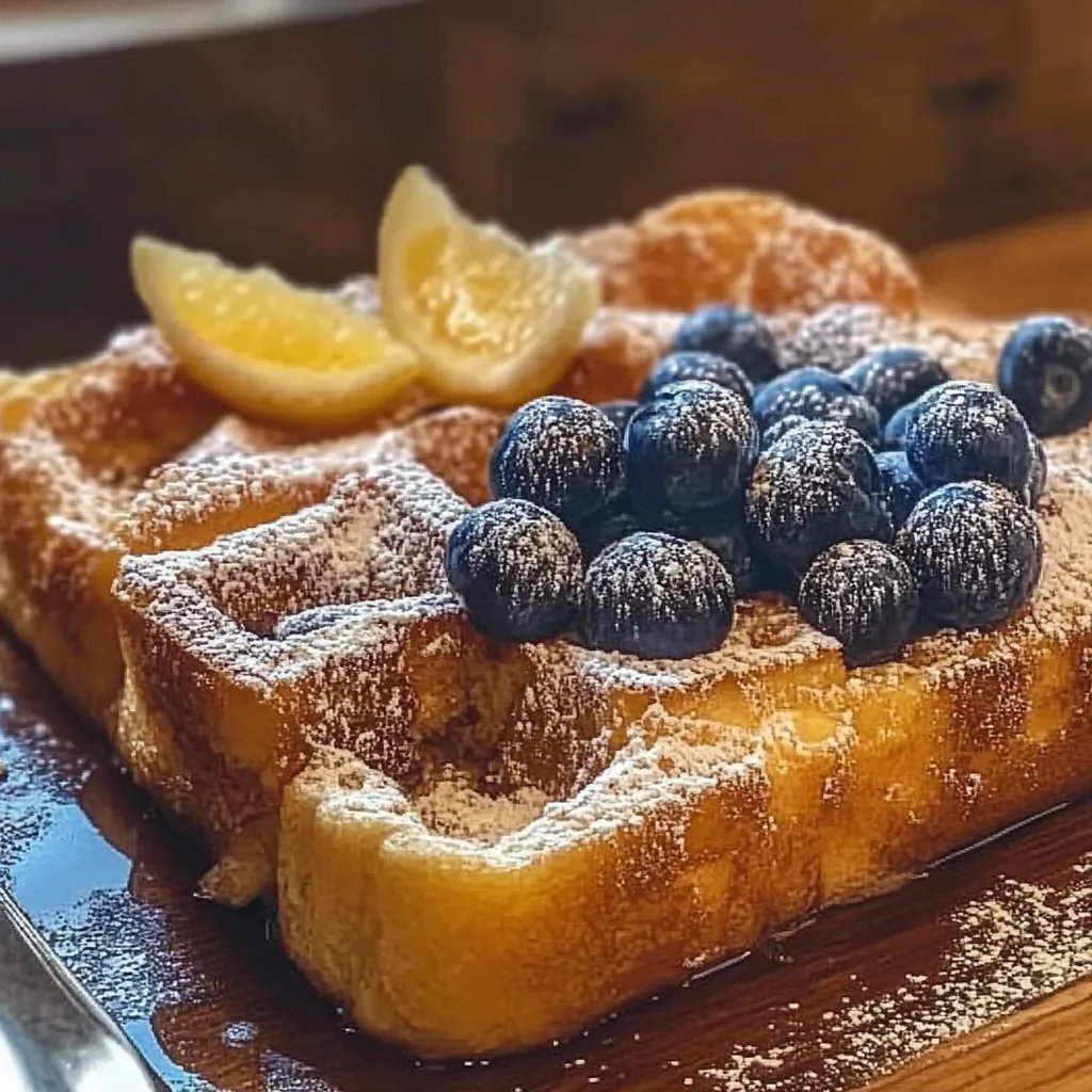 Übernacht French Toast Bake mit Beeren und Frischkäse