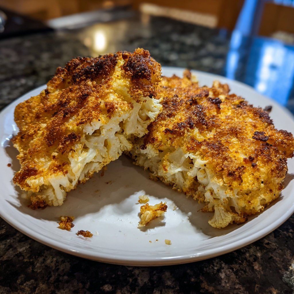 Blumenkohl Schnitzel Knusprig Gebacken