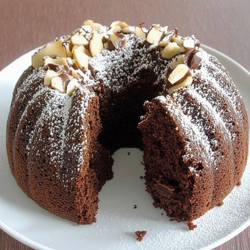 Schokogugelhupf mit Nüssen