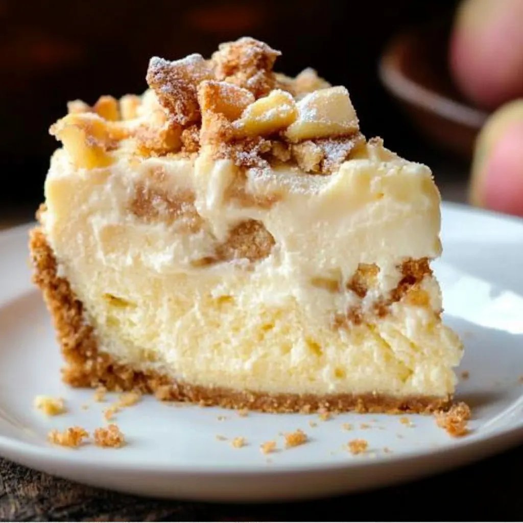 Bratapfel-Cheesecake mit Zimtsreusel