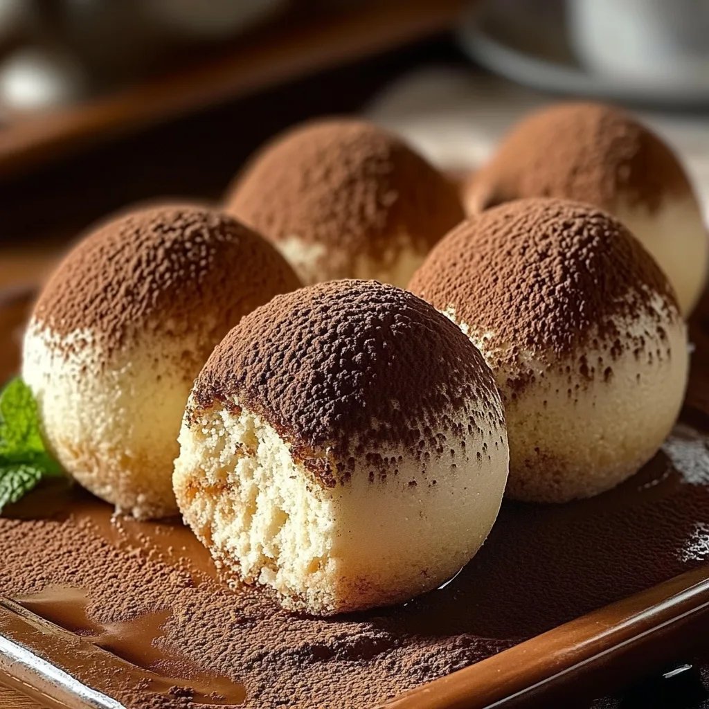 Kleine Tiramisu-Kugeln