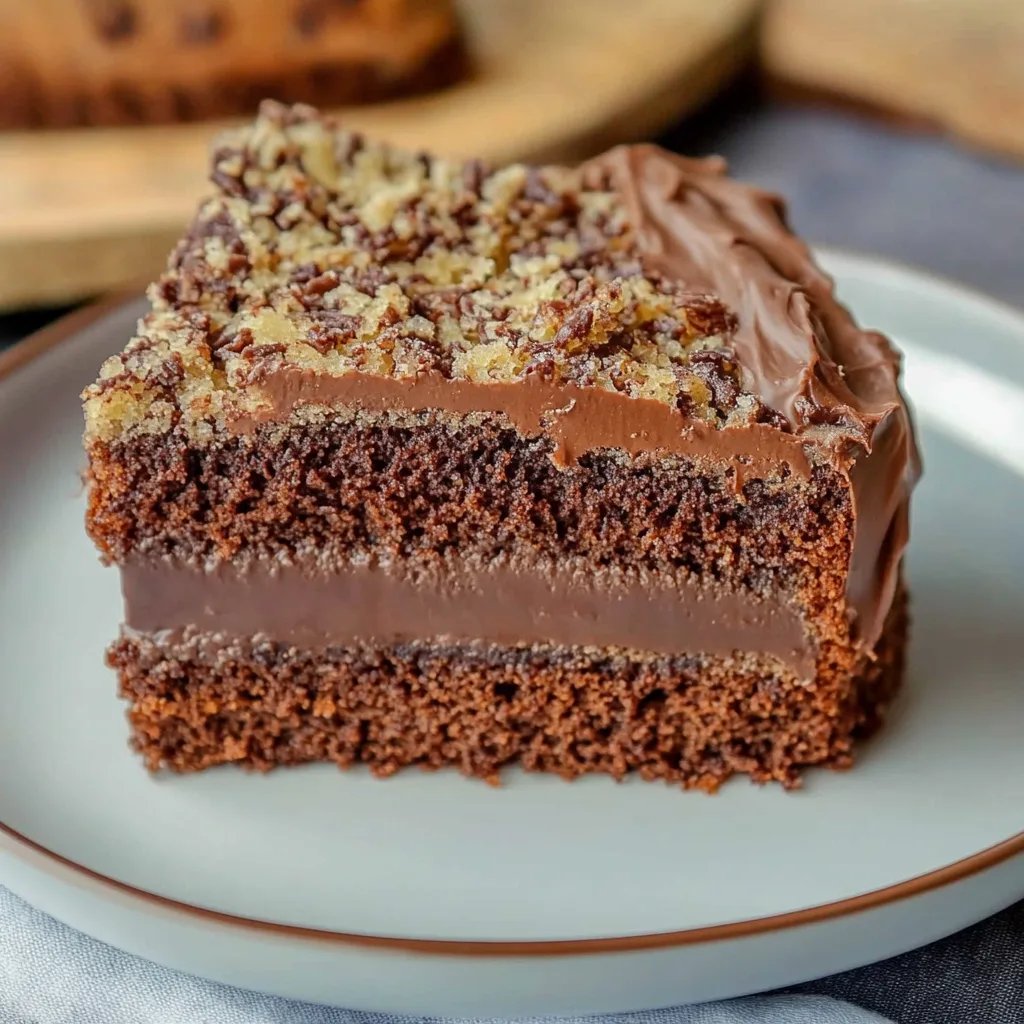 Saftigen Nusskuchen mit Schokolade